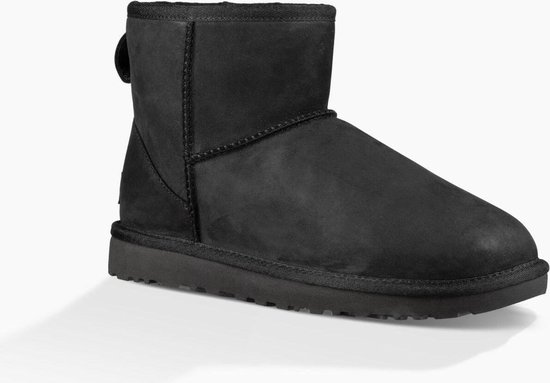 UGG Classic Mini Leather Dames Laarzen Black Maat 41 UGG Classic Mini Leather Dames Laarzen Black Maat 41