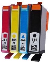 ActiveJet inktcartridges voor HP 364XL | 4 inktcartridges voor o.a. HP Deskjet 3070A, 3520, 3521, 3522, D5400, D5445, 5460, Officejet 4610, 4620, 4622, 7515, Photosmart 5510, 5514, 5515, 5520