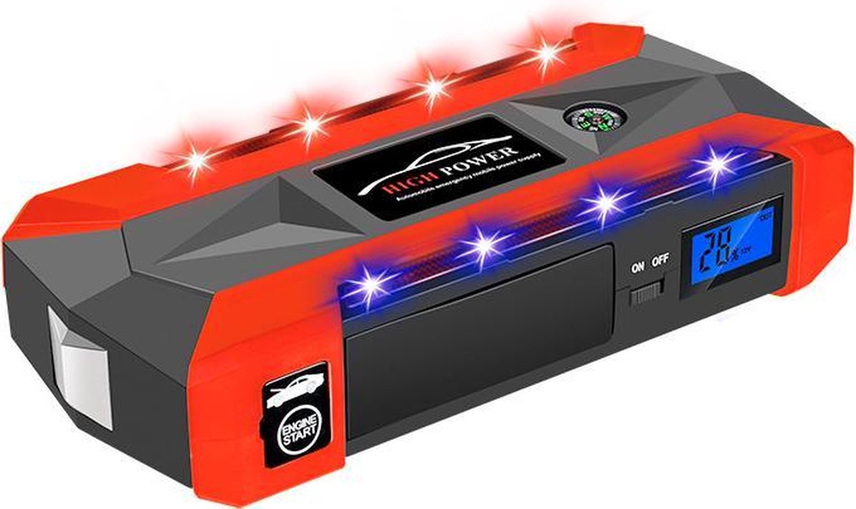 LifeGoods 3-en-1 Jump Starter avec Powerbank - Jump Starter avec chargeur  de batterie | bol