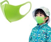 Mondkapje Kinderen - Mondmasker Kind - Niet-Medisch - Wasbaar en Herbruikbaar - Mondmaskers en Mondkapjes - Groen - 1 Stuk