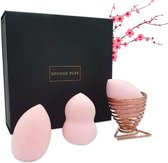 Sponge Puff Beauty Blender Set Peachblossom Pink - Latexvrij