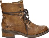 Mustang dames veterboot - Cognac - Maat 40