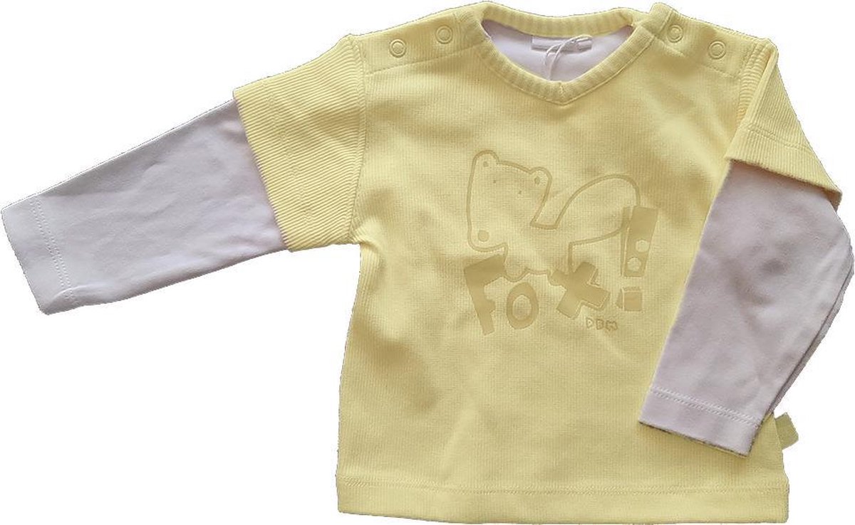 Ducky beau Shirtje fox geel / wit