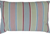 Kussen stripe - Stoer kussen - Sierkussen streep - Sierkussen tuin - kussen sloep - kussen bordeaux - kussen 40 x 60 - kussen bank -