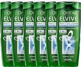 L’Oréal - Paris Elvive Phytoclear Shampoo Anti-Roos - 6 x 400ml