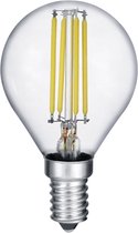 LED Lamp - Filament - Trion Topus - 4W - E14 Fitting - Warm Wit 3000K - Transparent Helder - Aluminium - BES LED