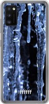 Samsung Galaxy A41 Hoesje Transparant TPU Case - Icicles #ffffff