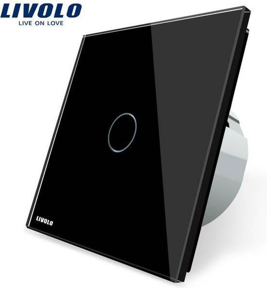 Dag shit Onnauwkeurig Livolo® Luxe Design Touch Dimmer Schakelaar - Enkelpolig - Zwart | bol.com