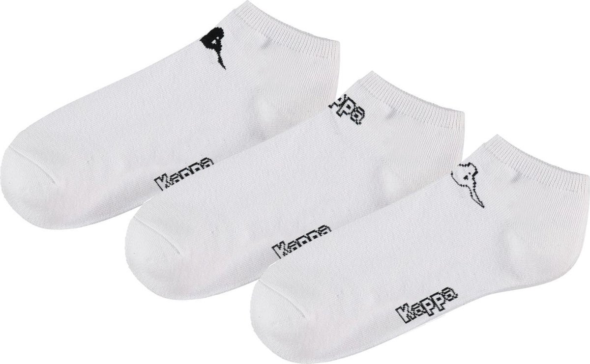 Kappa Logo Trex 3-Pack Enkelsokken 3-Pack 39 42 Wit