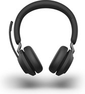 Jabra Evolve2 65 UC Stereo Headset USB-A - UC-gecertificeerd (Zoom, Google Hangout, Avaya, Mitel ...) - Incl. Laadstandaard - Zwart