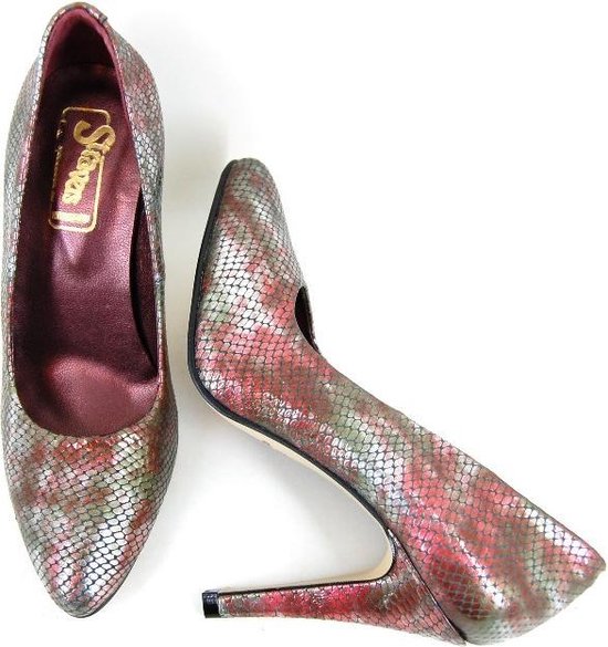 Stravers - Maat 33 Pumps Rood Roze Zilver. Hoge Hakken Kleine Maten |  Bestel nu!