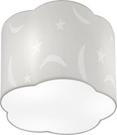 LED Plafondlamp - Plafondverlichting - Trion Monimo - E27 Fitting - 1-lichts - Rond - Mat Wit - Aluminium - BES LED