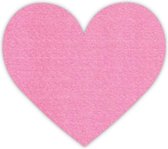 Hart vilt onderzetters - Roze - 6 stuks - ø 9,5 cm - Glas onderzetter - Valentijn - Cadeau - Woondecoratie - Woonkamer - Tafelbescherming - Onderzetters Voor Glazen - Keukenbenodigdheden - Woonaccessoires - Tafelaccessoires