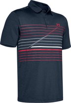 Under Armour Sportpolo - Maat M  - Mannen - navy.rood,wit