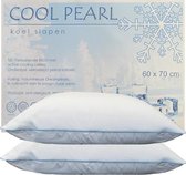 Cool Pearl Hoofdkussen SET van 2 Kussens | Koel Slapen | Actief Verkoelende Tijk | Ventilerend | Anti Allergisch & Wasbaar | 60x70 cm | 2 Stuks