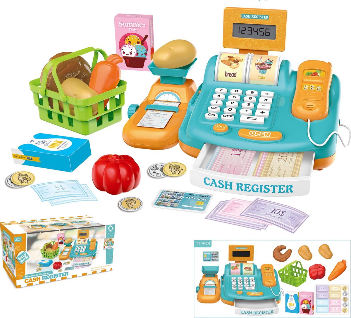 Speelgoed kassa – 3 jaar winkeltje spelen | – Kassa met Scanner |... | bol.com