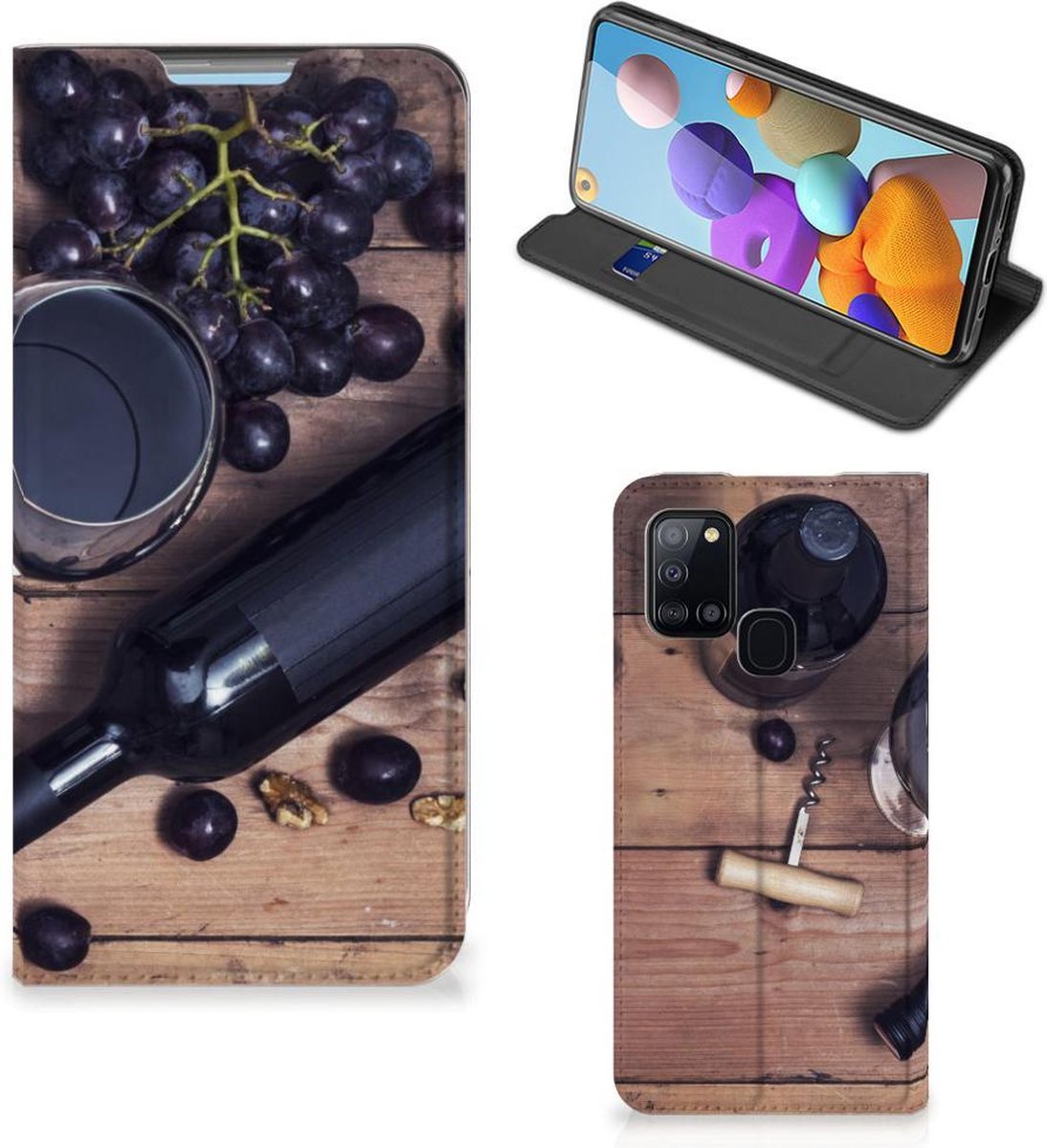 Samsung Galaxy A21s Flip Style Cover Wijn