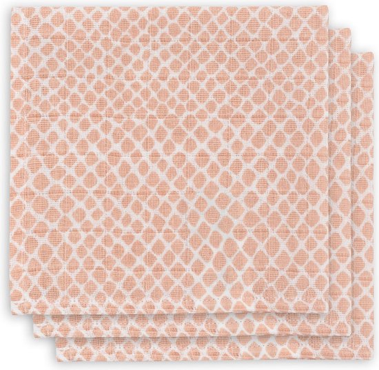 Jollein Hydrofiel Monddoekje Snake - Pale Pink - 3 Stuks van Jollein — afbeelding 3