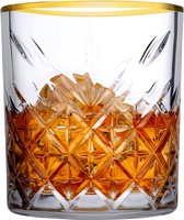 TIMELESS GOLDEN TOUCH WHISKEY GLAS 355 ML - set van 4 Lifestyle Trading