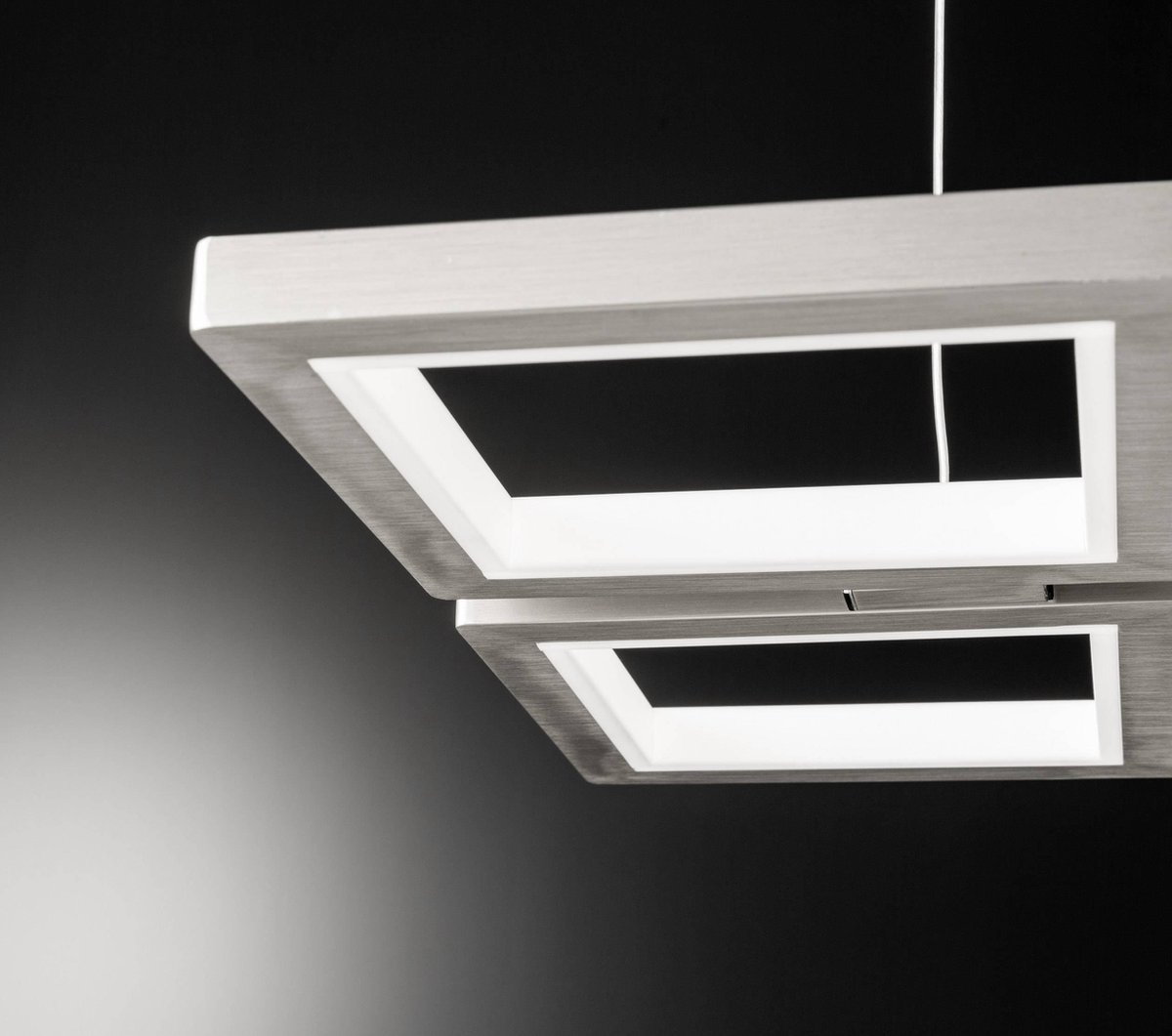 WOFI Viso 6531.04.64.8000 LED-pendellamp 55 W Warm-wit Nikkel (mat)