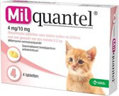 Milquantel 10 mg Kitten/Kat Klein 4 tabl. Ontwormingsmiddel