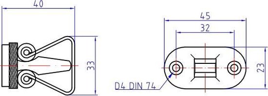 Deurvastzetter- Deurklem - 40mm - Messing mat chroom - S&B - 253301.9