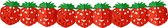 Decoratie slinger fruit thema aardbei 3 meter - Feestartikelen/versieringen