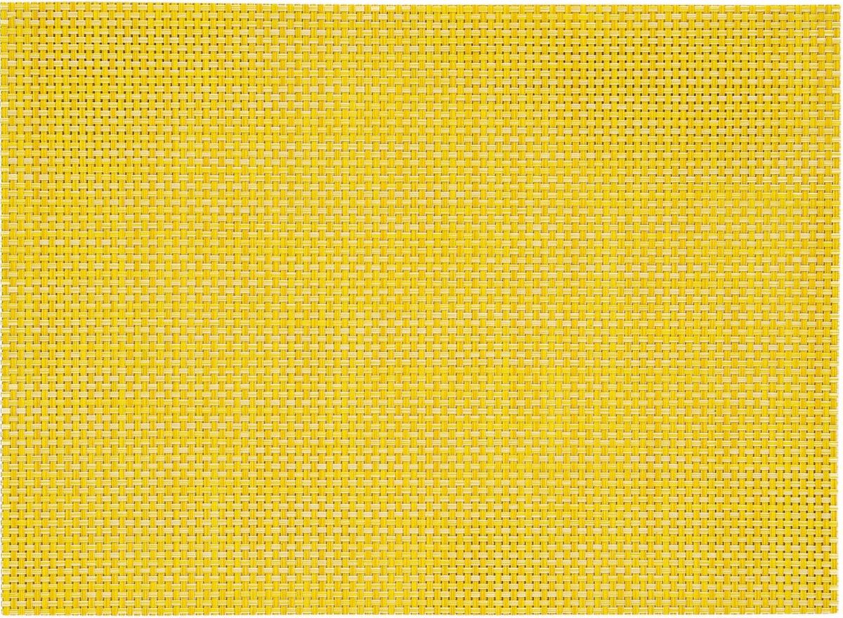 Placemats - geel - 10x stuks - geweven - 45 x 30 cm - onderleggers - tafeldecoratie