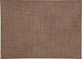 4x stuks Placemats jute bruin geweven/gevlochten 45 x 30 cm - Placemats/onderleggers tafeldecoratie - Tafel dekken