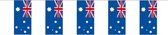 Papieren slinger Australie 4 meter - Australische vlag - Supporter feestartikelen - Landen decoratie/versiering