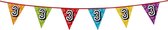 1x stuks vlaggenlijnen met glitters 3 jaar thema feestartikelen - Verjaardag versieringen - 8 meter - Plastic