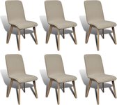 Eetkamerstoelen set 6 stuks (Incl LW anti kras viltjes) - Eetkamer stoelen - Extra stoelen voor huiskamer - Dineerstoelen – Tafelstoelen