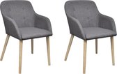 Eetkamerstoelen set 2 stuks (Incl LW anti kras viltjes) - Eetkamer stoelen - Extra stoelen voor huiskamer - Dineerstoelen – Tafelstoelen