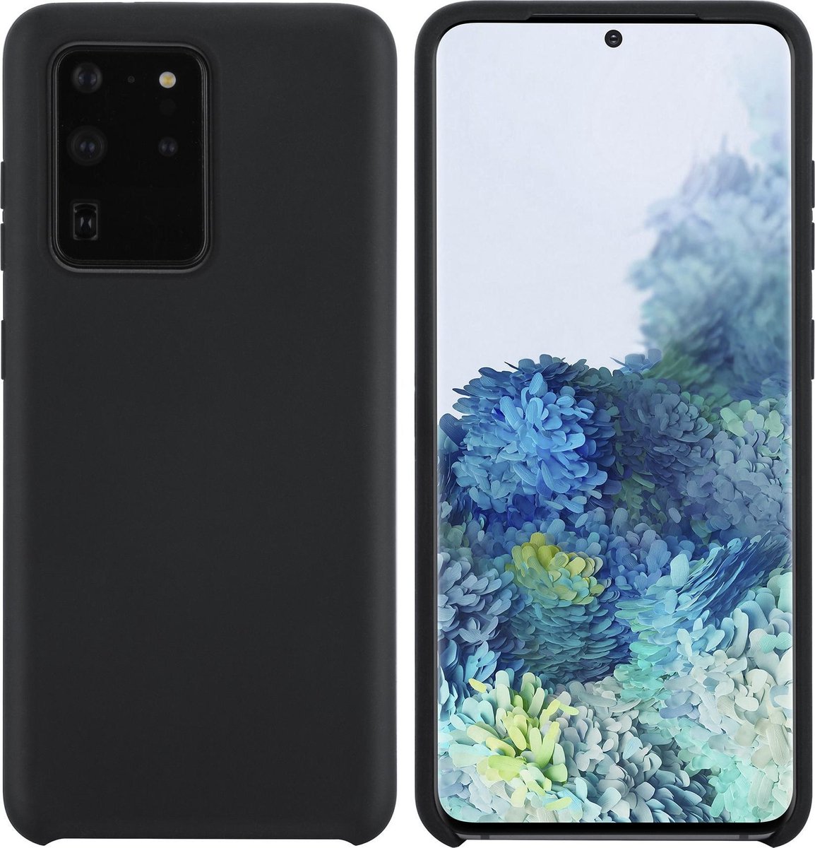 Samsung Galaxy S20 Ultra zwart Backcover hoesje - silicone- 8719273311677