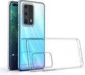 Huawei P40 Pro Plus Transparant Backcover hoesje - silicone