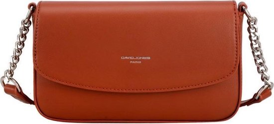 David Jones - Dames Kleine Crossbodytas - Stevig PU Leer Schoudertas - Klepsluiting Handtas - Clutch Stad Avond Winkelen Reis Telefoon Moderne Elegant Chique Stijvol Trendy Mode - Wit