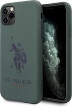 US Polo Apple iPhone 11 Groen Backcover hoesje - Groot paard