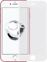 Voor de iPhone 7/8 0.2mm 9H oppervlaktehardheid 9D gebogen zeefdruk Tempered glas Screen Protector Film(White)