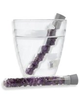 Amethist glas Aqua Gems waterwand - Edelsteen - Yoga - Mindfullness