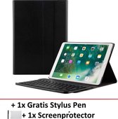 Smart Cover Bluetooth Keyboard Book Case Hoes Geschikt Voor Apple iPad Air 3 2019 / Pro 10.5 Inch 2017/2018 - Flip Multi-Stand Sleeve - Toetsenbord Beschermhoes Met Screen Protector & Stylus 