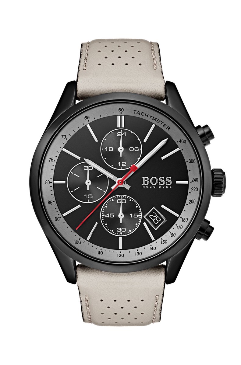 Hugo Boss HB1513562 horloge heren - beige - edelstaal PVD zwart