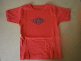 petit bateau onderhemd : t-shirt korte mouw rood retro 8 jaar 126