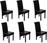 Eetkamerstoelen set 6 stuks  (Incl LW anti kras viltjes) - Eetkamer stoelen - Extra stoelen voor huiskamer - Dineerstoelen – Tafelstoelen