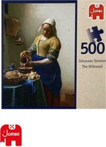 Puzzel - Johannes Vermeer  - Melkmeisje - The Milkmaid - Vermeer - Jumbo - 500 stukjes - 34 x 49 cm