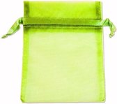 Organza zakjes Fluo Groen 16x10 cm Pak van 100 Stuks