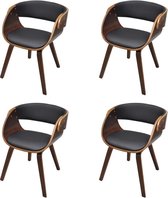 Eetkamerstoelen set 4 stuks  (Incl LW anti kras viltjes) - Eetkamer stoelen - Extra stoelen voor huiskamer - Dineerstoelen – Tafelstoelen
