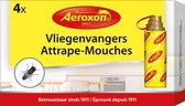 AEROXON Vliegenstrip Oudste & Milieuvriendelijkste Methode Om Vliegen Te Vangen Gifvrij & Reukloos - 4 stuks