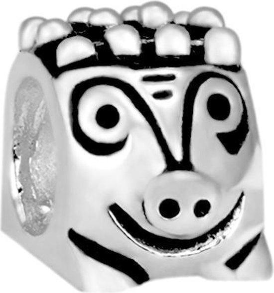 Zilveren Schakel Armband met een Bedel Olifant - Kiki Zilver