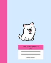 Wide Ruled Notebook Dog Composition Book