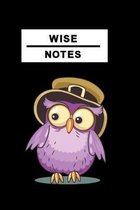 Notizbuch Wise Notes: Notizbuch mit cleverer Eule
